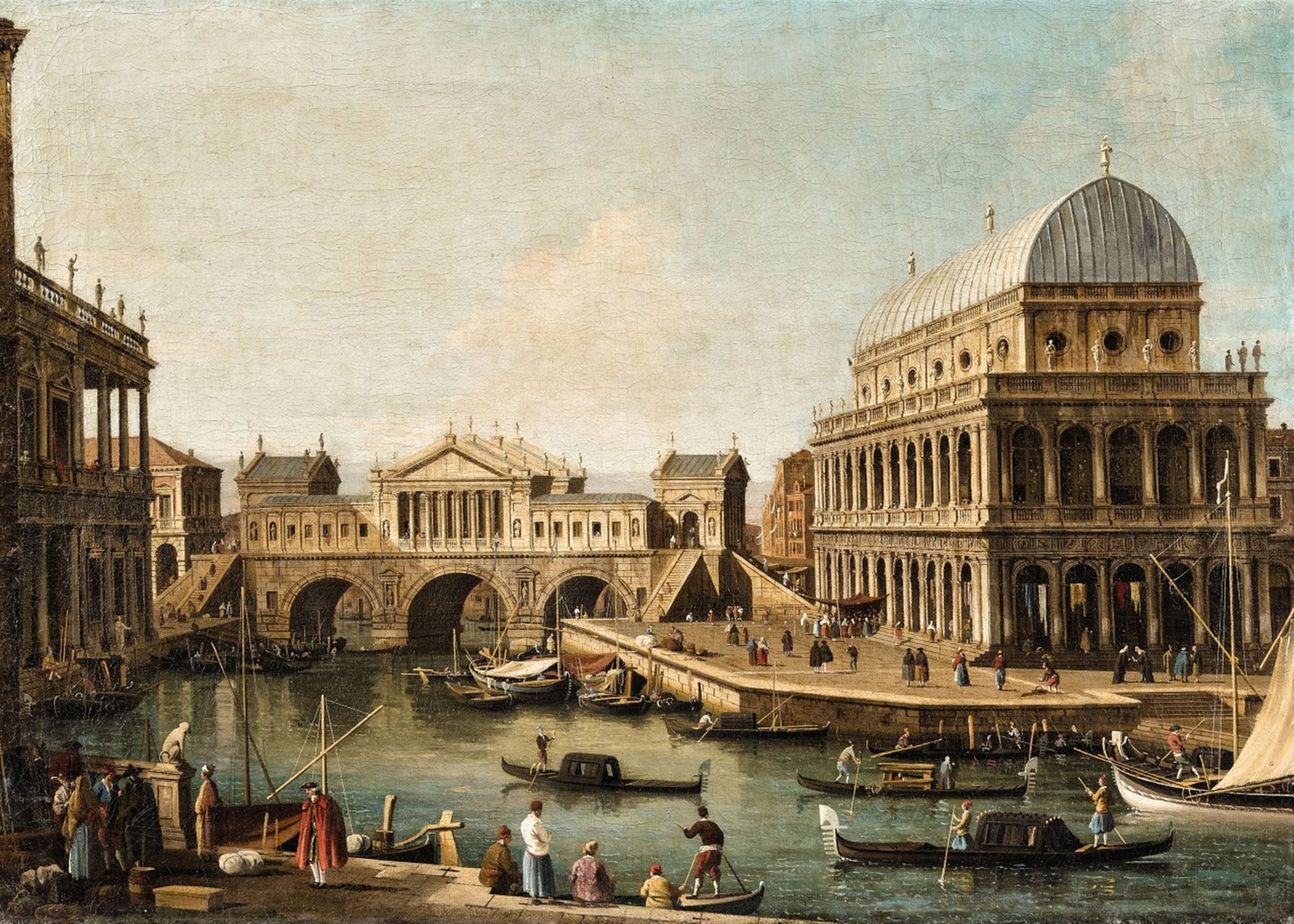 Ponte dei Congressi: Historische Referenz, Capriccio von Canaletto